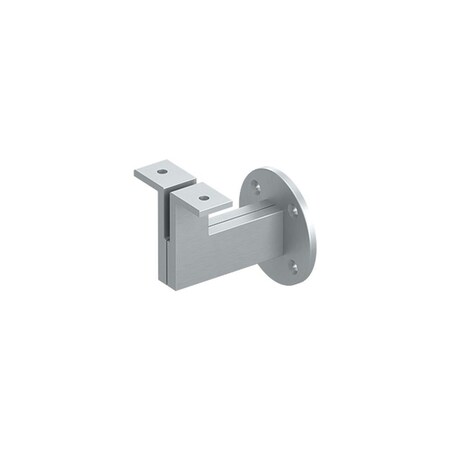 Deltana Heavy Duty Modern Handrail Bracket with 3-1/4 Projection Satin Chrome Finish HRBM325U26D